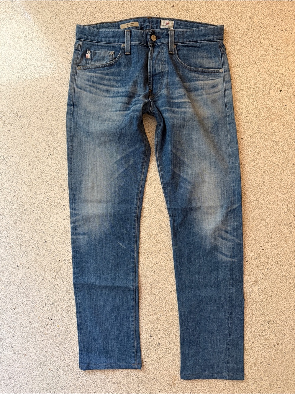 AG Jeans Nomad Selvedge Slim Fit Blue Men’s Denim Jeans 31 x 30